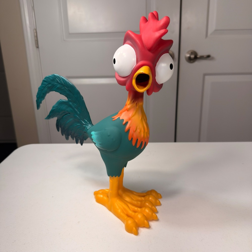 Disney Moana Hei Hei Squeaking Action Figure Toy 12" Large Rooster Figure